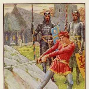 Arthur Draws the Sword Print Arthur Draws the Sword Print