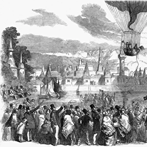 Ascent of the Nassau Balloon at Vauxhall Gardens, London, 18