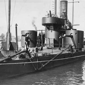Austrian or German ship in harbour, WW1