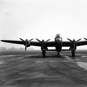 Avro Lancaster II on the ground from the front