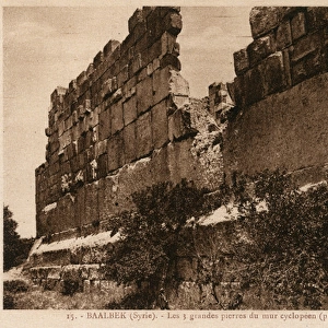 Baalbek, Lebanon - The massive stone courses of the walls