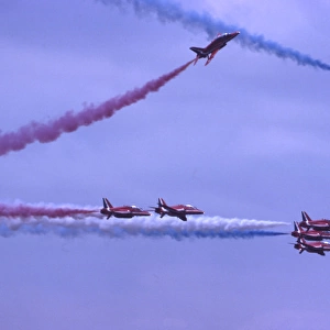 BAe Systems Hawks RAF Red Arrows rollbacks 1983