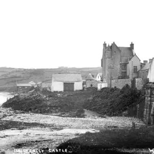 Ballygally Castle Print: Early 20th Century View
