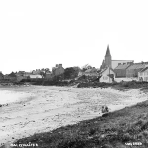 Ballywalter Print: A View of the Town from the Beach Ballywalter Print: A View of the Town from the Beach