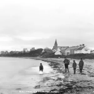 Early 20th Century Print of Ballycastle Beach, County Antrim Early 20th Century Print of Ballycastle Beach, County Antrim