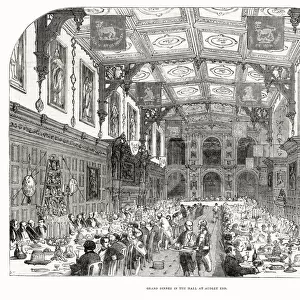 Banquet held at Audley End House. Date: 1852