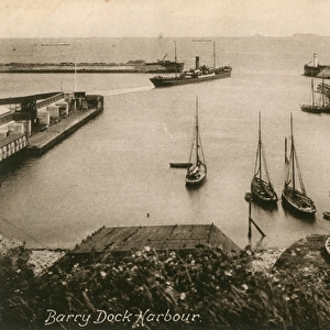 Barry Dock Harbour, Vale of Glamorgan, South Wales, UK