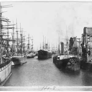 Barry Docks 1899 Print, Old and New Architecture Barry Docks 1899 Print, Old and New Architecture