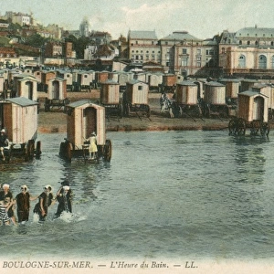The Bathing Hour at Boulogne-sur-mer, France
