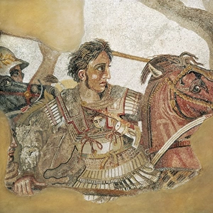 The Battle of Issus. 1st c. Detail of the mosaic