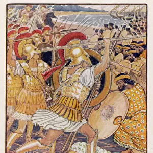 Battle of Marathon Poster Print Collection: Armies in battle