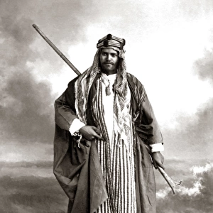 Bedouin man, Egypt, circa 1880s