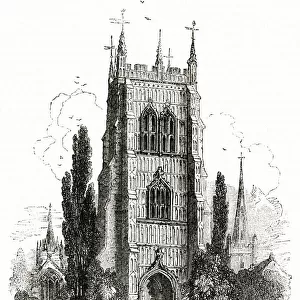 Bell tower of Evesham Abbey, Worcestershire