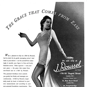 A Belt by Roussel advertisement, 1939