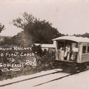 Bermuda Railway -The first coach to Somerset
