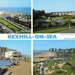 Bexhill-on-Sea, East Sussex, England. (clockwisefrom top left) East Paradise