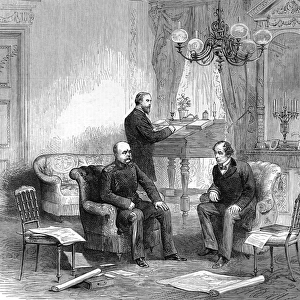 Bismarck and Disraeli at the Kaiserhof Hotel, Berlin, 1878