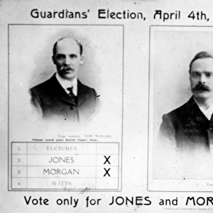 Board of Guardians election leaflet, South Wales