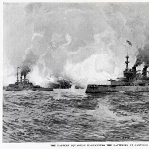 BOMBARDMENT OF SANTIAGO The Eastern Squadron bombards the Spanish batteries Date