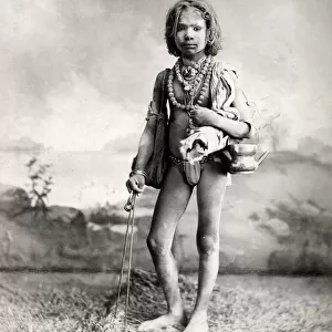 Boy, child fakir, India
