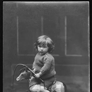 Boy on a rocking horse