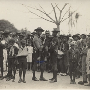 Boy scouts at De Lesseps Park, Panama City, Panama