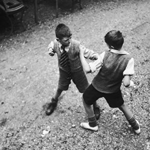Boys Play Fighting
