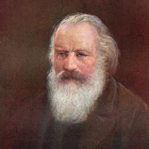 Johannes Brahms Portrait Print 1833-1897 Johannes Brahms Portrait Print 1833-1897
