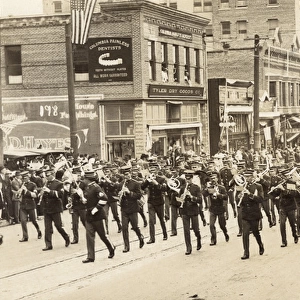 Brass band of soldiers, Vancouver, USA