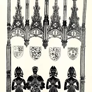Brass rubbing, Robert Ingylton, Knight, and three wives