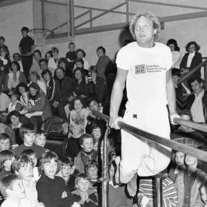 Brian Jacks World Champion Demonstrating Arm Dips Print Brian Jacks World Champion Demonstrating Arm Dips Print