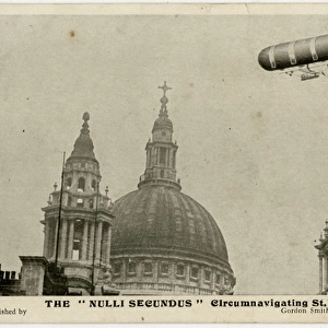 British Army Dirigible No 1, Nulli Secundus, over St. Paul s