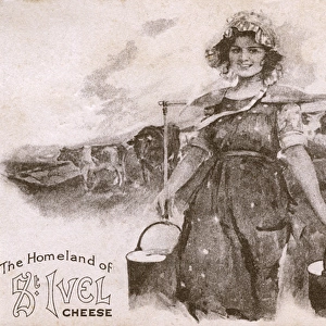 British Empire Exhibition - St Ivel Cheese - Milkmaid