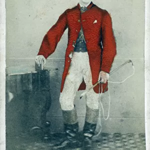 British Huntsman on a small-format Carte de visite (Portrait carte-de-visite, CdV)