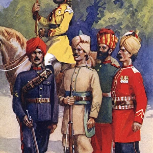 British Indian Army representatives, WW1