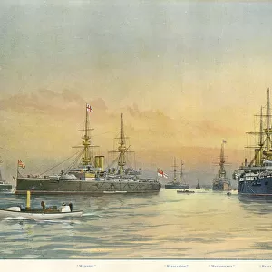 British naval ships by W Fred Mitchell