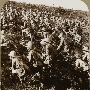 Gallipoli Print: British Troops Advance Up Cliffs Gallipoli Print: British Troops Advance Up Cliffs