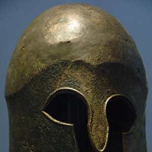 Bronze helmet of Corinthian type. 5th century B. C. Olympia A