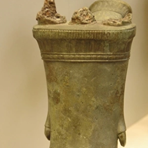Bronze vase as lions foot. 7th-6th Century B. C. Archaic Age