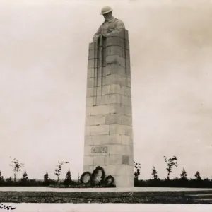 Brooding Soldier - Canadian Memorial Print, circa 1930s Brooding Soldier - Canadian Memorial Print, circa 1930s