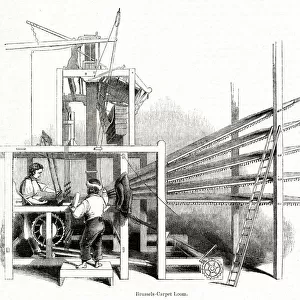 Brussels Carpet Loom, Glasgow 1843