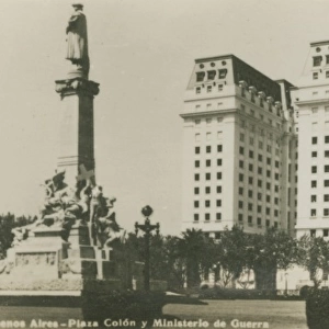 Buenos Aires - Columbus Plaza and Ministry of War