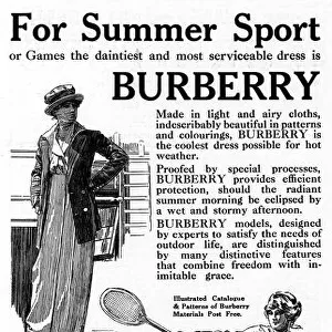 Burberry for summer sport, 1914