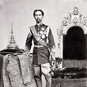 c. 1880 South East Asia - Rama V, King of Siam, Thailand