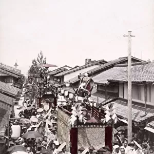 c. 1880s Japan - festival procession