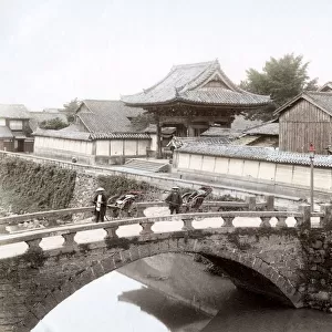 c. 1880s Japan - Kamiya-bashi bridge Nagasaki