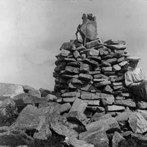 Cairn on Slieve League, County Donegal, north-west Ireland