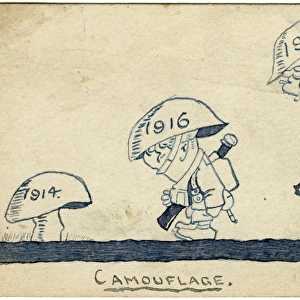 Camouflage - WWI postcard by George Ranstead