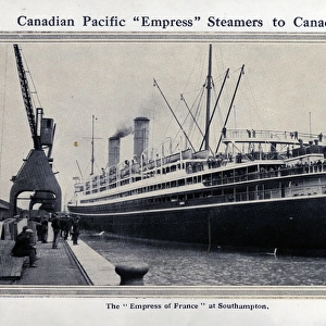 Canadian Pacific Empress steamers to Canada