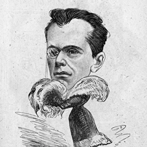 Caricature of Harry Paulton, actor and dramatist
